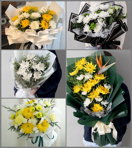 安徽滁州市明光市明光街道龙山社区白事花束代送